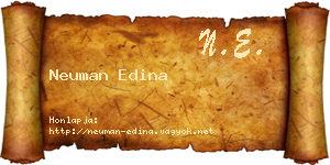 Neuman Edina névjegykártya